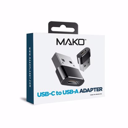 Picture of Mako Mako USB-C to USB-A 2.0 Adapter in Black